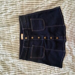 Altar'd State Denim Mini Skirt